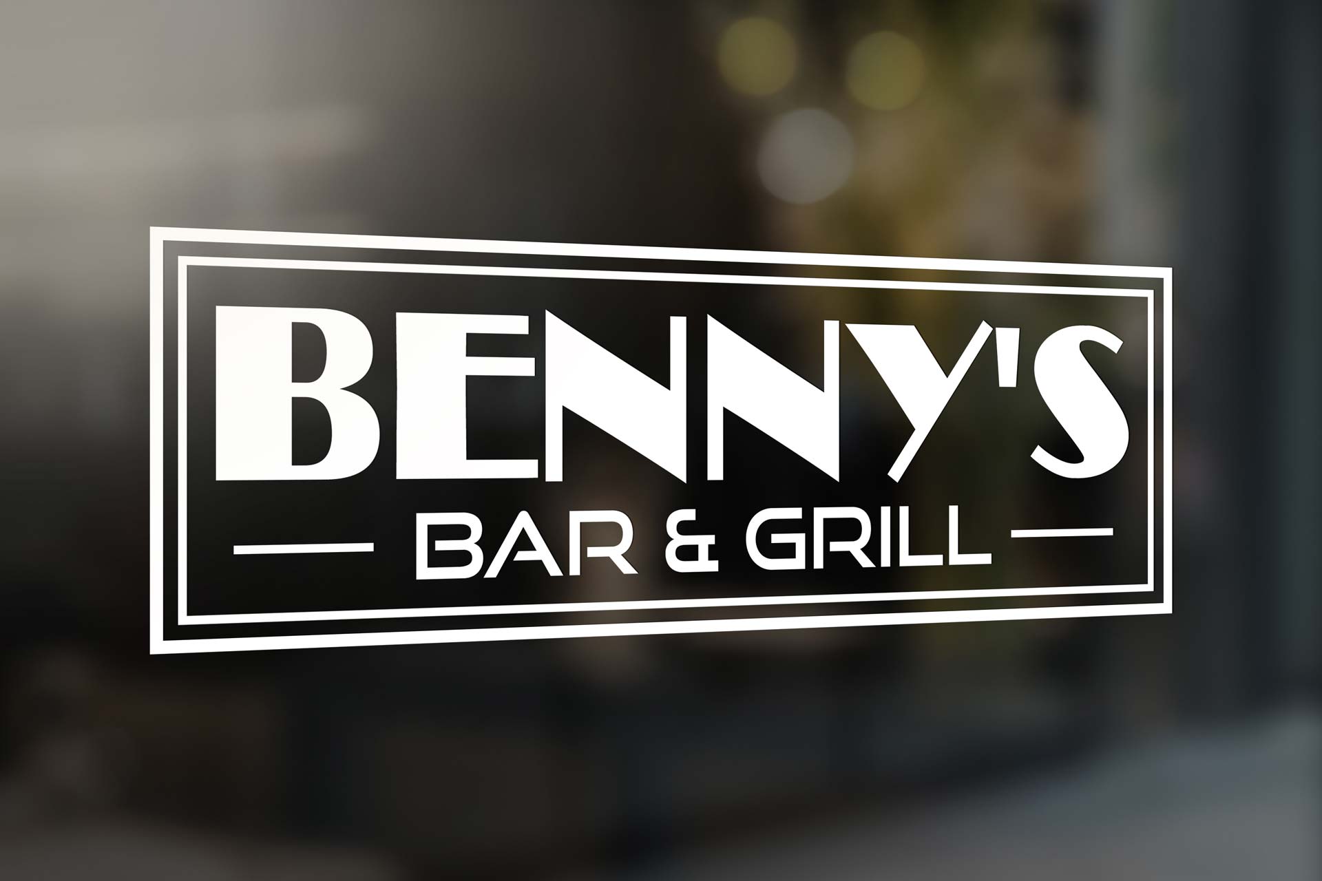 Benny's Bar & Grill Logo - David Gorham Design - Graphic Designer in
