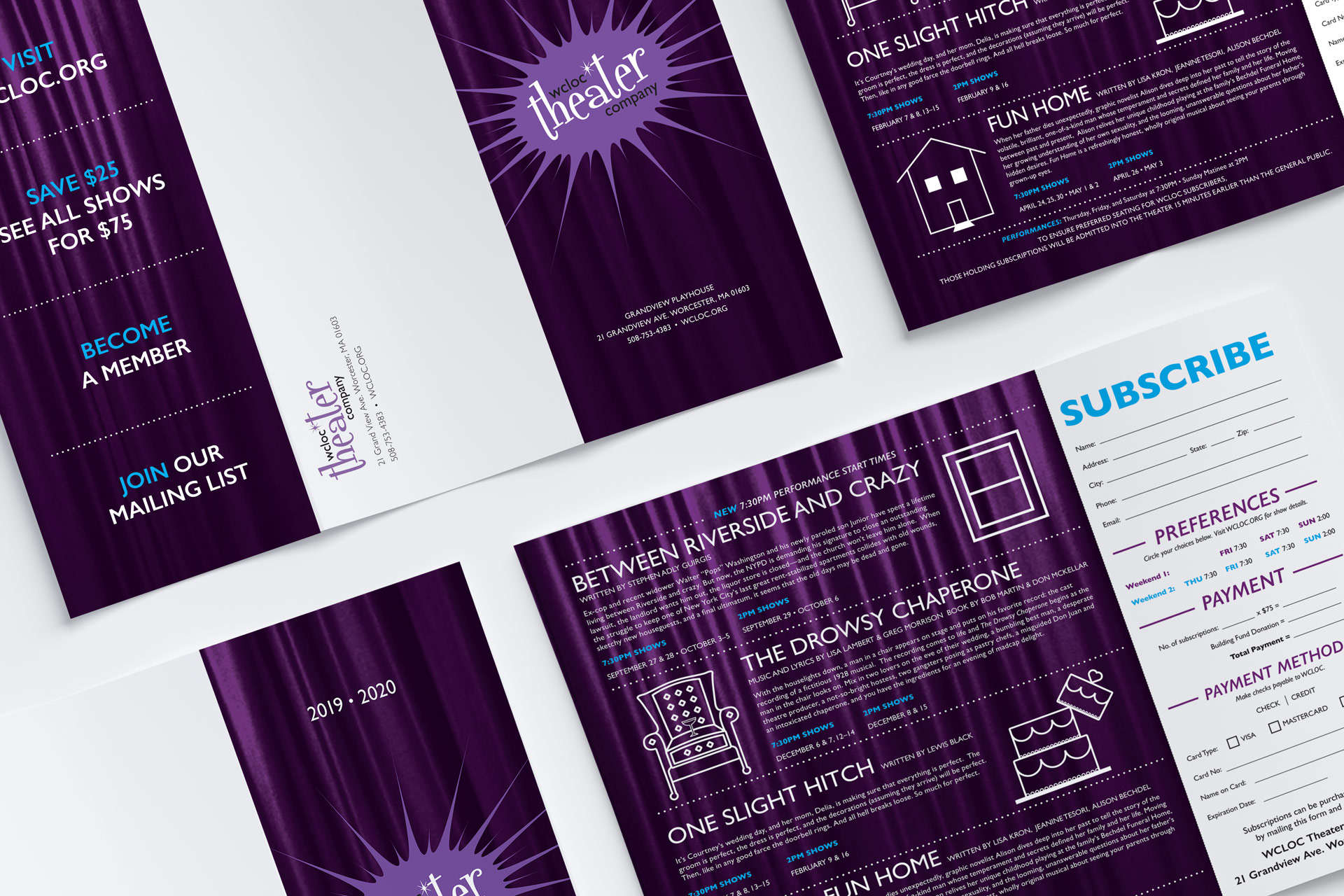 WCLOC Theater 2019-2020 Brochure Design