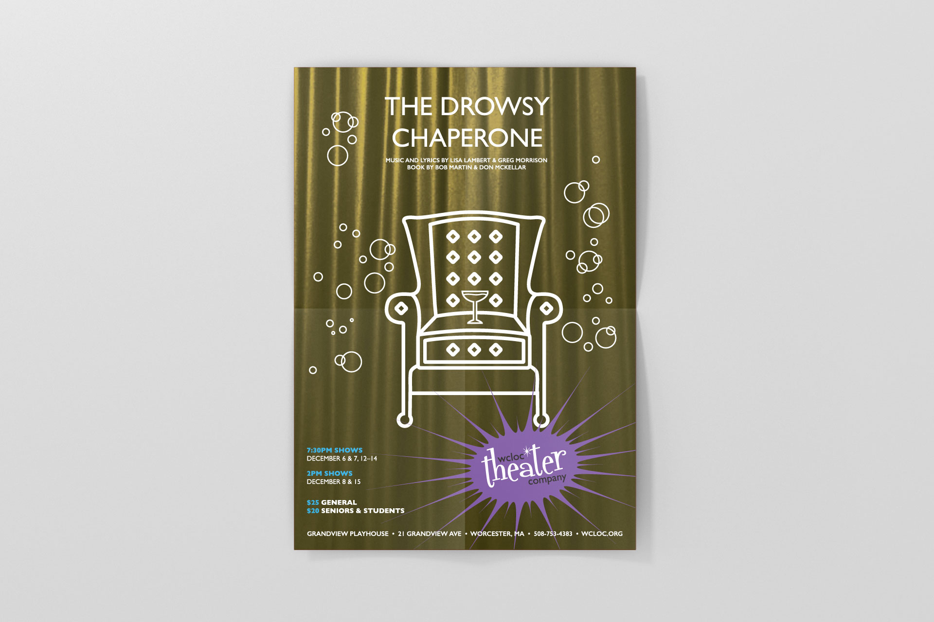 WCLOC Theaterh Poster - The Drowsy Chaperone